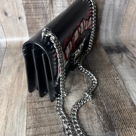 Pinko Black Chain Strap Women Crossbody Bag - Picture 11 of 15